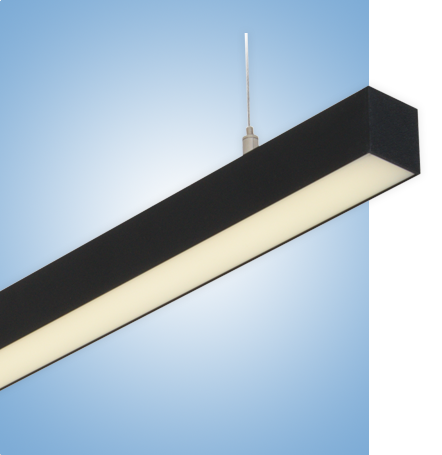 Светильник профильный L30 серия vs-ds-L30 в черном корпусе с протоколом управления Dali